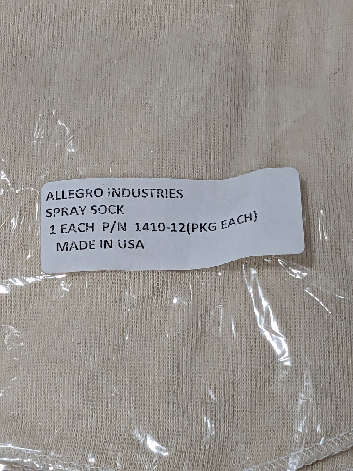 ALLEGRO Painter's Spray Sock: White, Size Universal Cotton Qty 12 1410-12