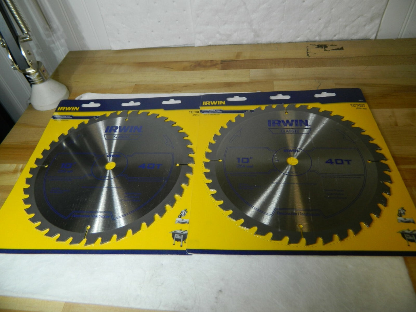 Irwin Wet &amp; Dry Cut Saw Blade 10" Dia 5/8" Arbor Hole Dia 40T Qty