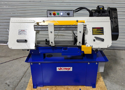VECTRAX 9x16 Horizontal Bandsaw 110V  1-1/2HP  Step Pulley Drive