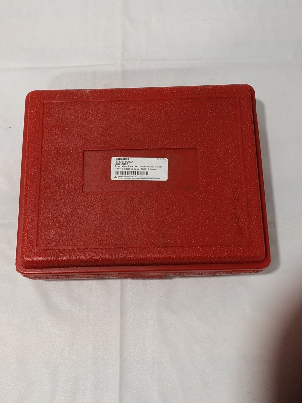 16 Pc. Alloy Steel Thin Parallel Set 6" Long x 1/8" Thick INCOMPLETE 637-7030