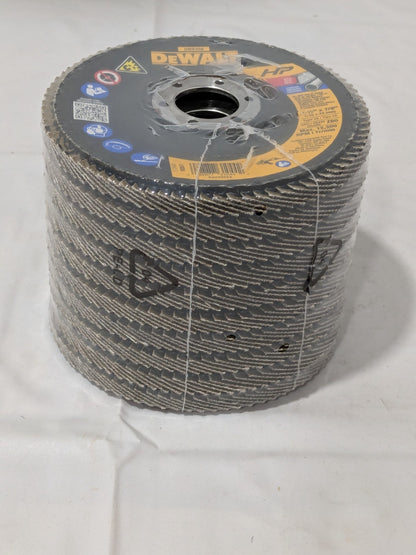 DeWALT Flap Disc: 4-1/2" Dia, 7/8" Hole, Zirconia Alumina, Type 29 Qty 10 DW8308