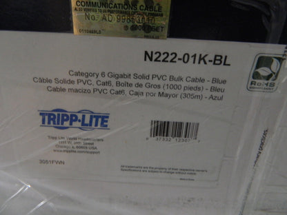 TRIPP-LITE Cat6, 24 AWG, 8 Wires, 550 MHz, Unshielded Network &amp; Ethernet Cab