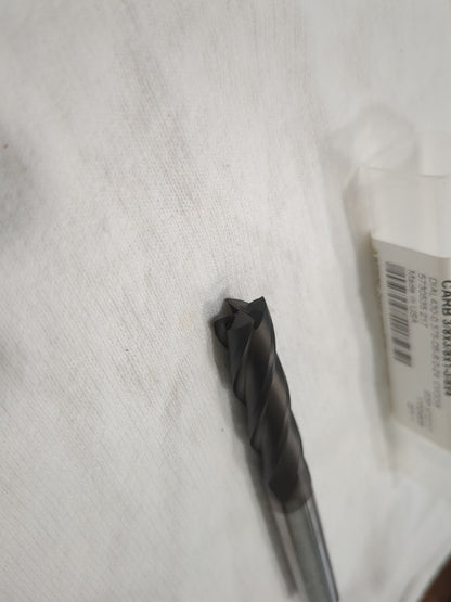 NIAGARA CUTTER Square End Mill: 3/8" Dia, 1-3/8" LOC 4 Fl SolidCarbide