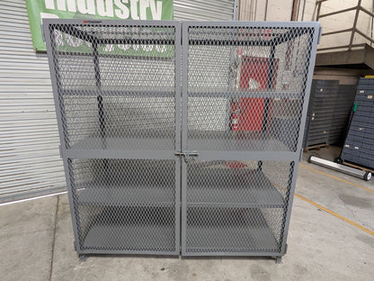 Little Giant Vented Storage Locker 3-Shelf 13 Ga. Welded Steel 78" x 72&quo