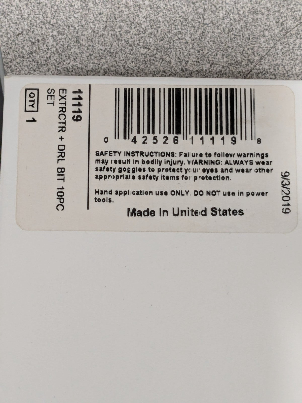 Irwin Spiral Flute Screw Extractor & Drill: 10 Pc 11119