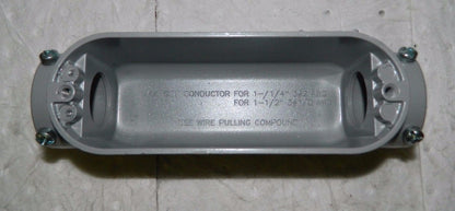 Hubbell Killark 1-1/4" Trade C Set Screw Form EMT Aluminum Conduit Body EBC-4