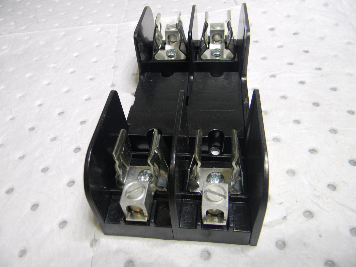 Mersen 2-Pole Fuse Block for 600V 31 to 60 amp Class K & H Fuses Lot of 5 60607