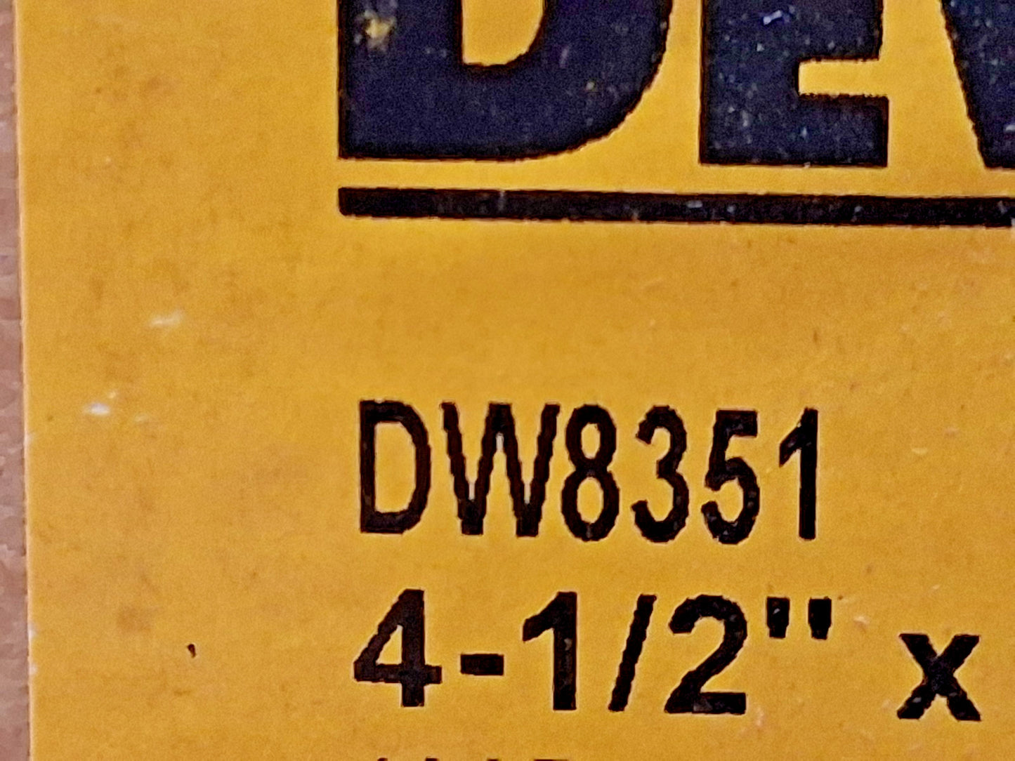 Dewalt Zirconia Alumina Flap Discs QTY10 4-1/2" Dia 7/8" Hole 40 Grit DW8351