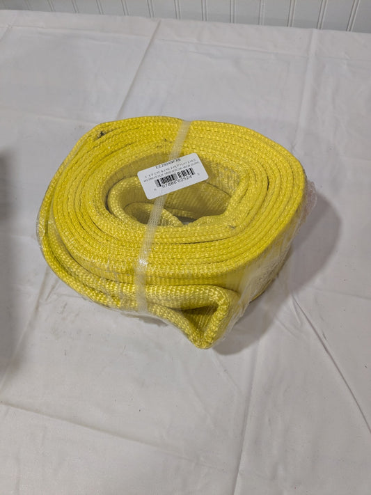 Lift-All Web Sling, Flat Eye And Eye, 9 Ft L, 4 In W, Nylon EE2804NFX9