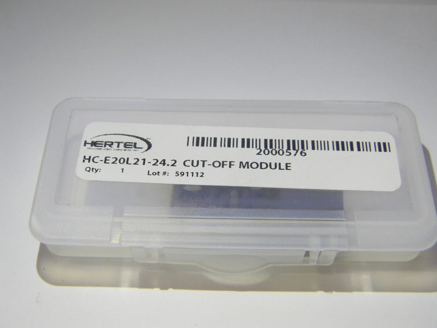 Hertel LH 2mm Indexable Cutoff Grooving Support Blade HC-E20L21-24.2 2000576