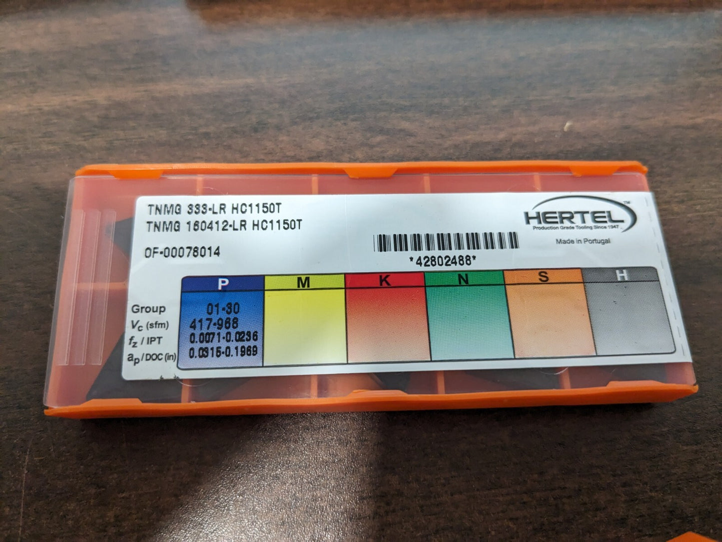 HERTEL Turning Insert 10pk TNMG 333LR HC1150T, Solid Carbide 1002212