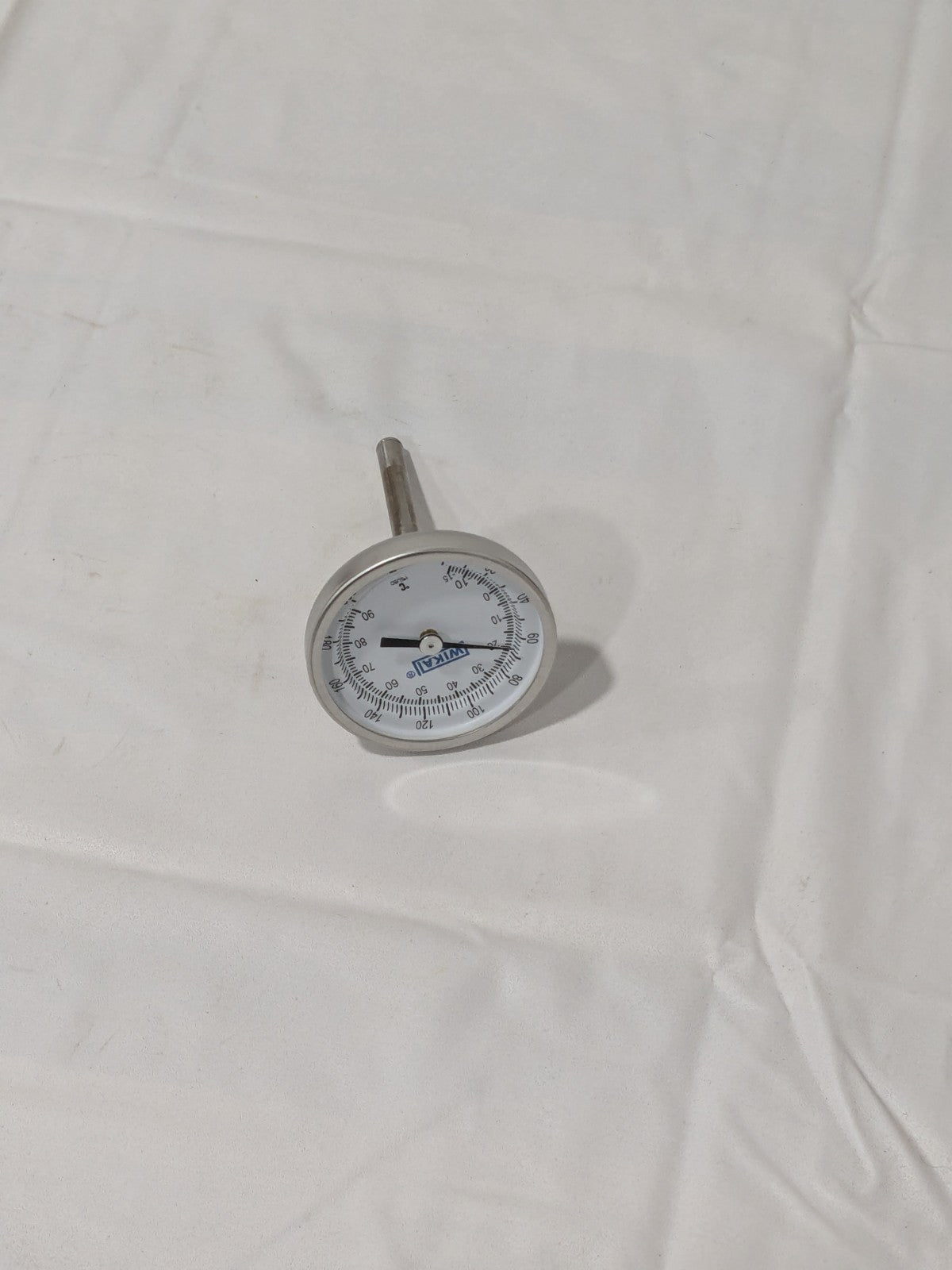 WIKA Bimetal Dial Thermometer: 0 to 200 ° F, 2-1/2" Stem Length 20025D005G2