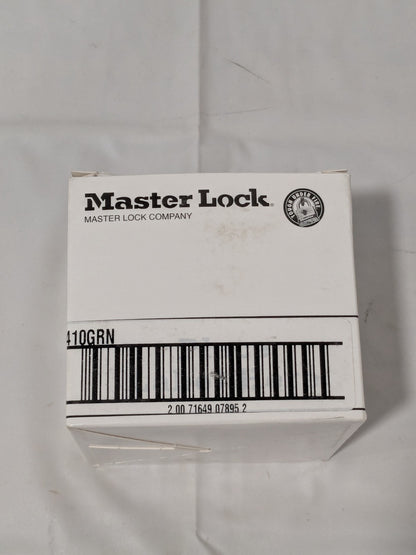 Master Lock Lockout Padlock: Keyed Different, Thermoplastic Box of 6 410GRN