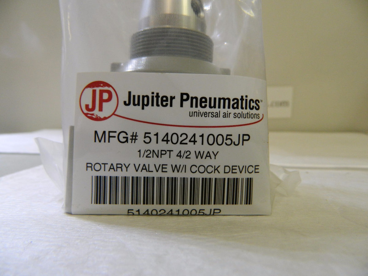 Jupiter Pneumatics 1/2" NPT 4/2 Way Rotary Valve W/I Cock Device 5140241005
