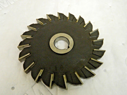 Interstate Straight Side Milling Cutter HSS M42 6" x 1/2" x 1" 20