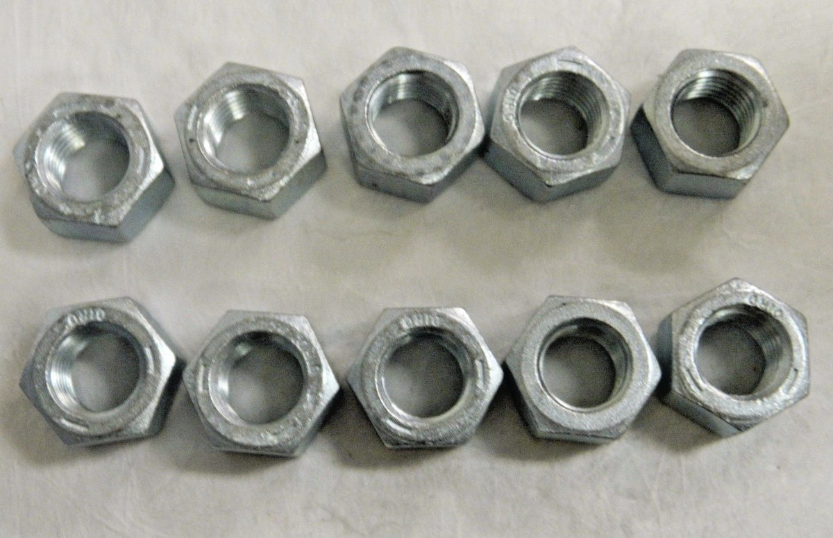 Hex Nuts 1-1/8" - 7 UNC x 1-11/16" W Grade 5 Qty 10  C712020
