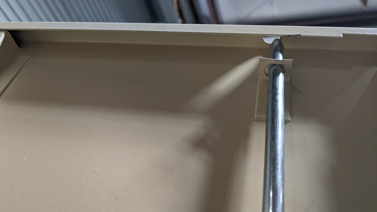 Mobile Bench Work Center 22" OAD 1 Shelf Steel Body Damaged