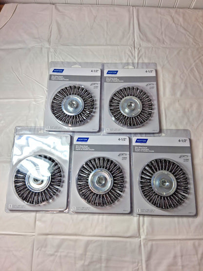 Norton Stringer Bead Wheel Brush 4-1/2" Wheel Dia 66252839111