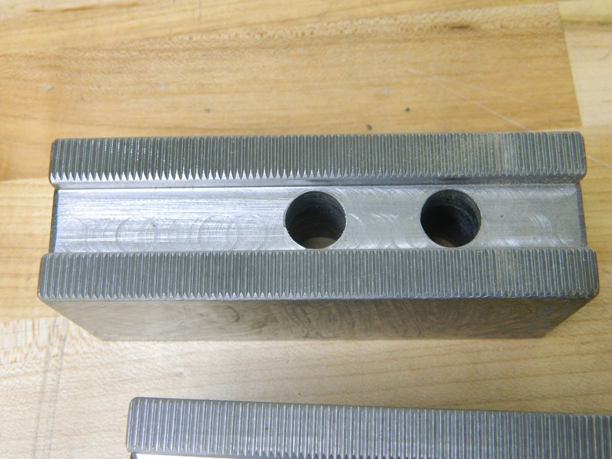 Techleader Soft Lathe Chuck Jaw: Serrated 1-1/2" OAW, 2" OAH Qty 2 204-852