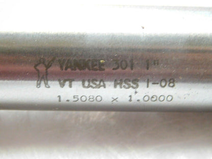 Yankee Capscrew Counterbore HSS 1.0000 Pilot x 8-1/2" OAL 4FL 301-1"