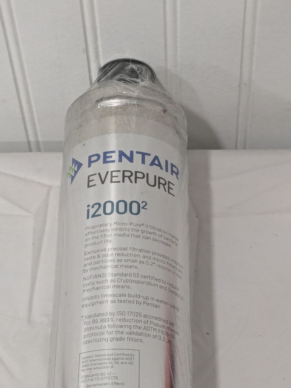 Pentair Plumbing Cartridge Filter: 3-1/4" OD, 20-3/4" Long, 0.5 micron EV961222