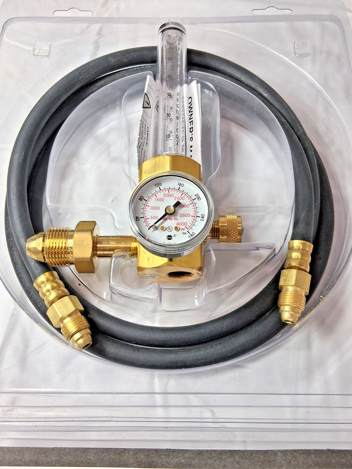 Smith/Miller Welding Regulator 0 to 50 SCFM 3,000 Max psi 580 CGA H2051B-580H