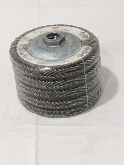 3M Flap Disc: 4-1/2" Dia, 40G, Zirconia Alumina, Type 29 Pack of 5 7010363154