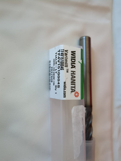 Widia Hanita Square End Mill 3/8" Dia 1-1/2"LOC 4 Flute Carbide TF4V1510004S