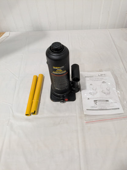 Omega Lift Equipment 6 Ton Capacity Hydraulic Bottle Jack 10065W