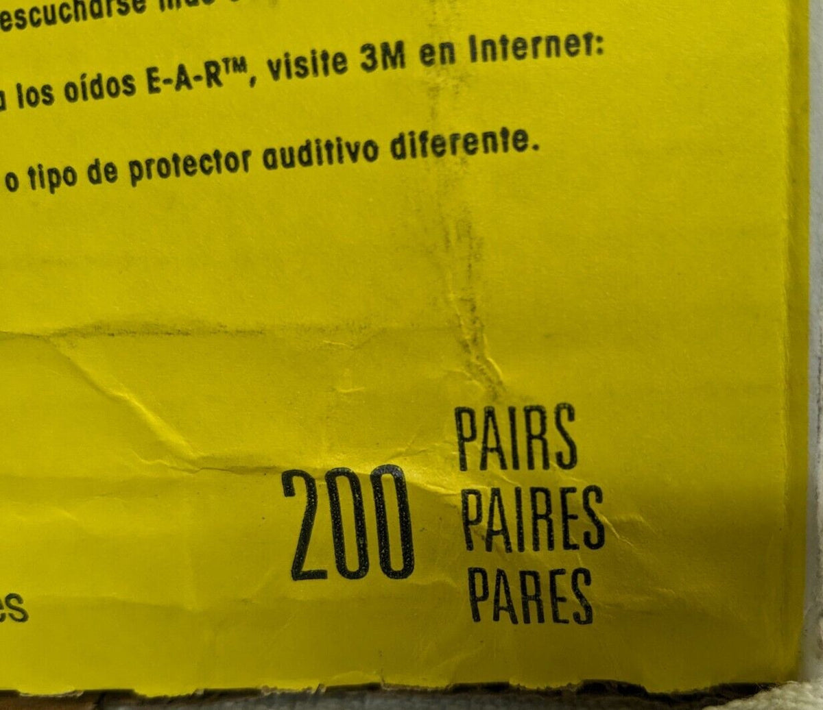 3M Earplugs 200pairs 29 dB, Foam, Barrel, Roll Down, Uncorded 7000002299