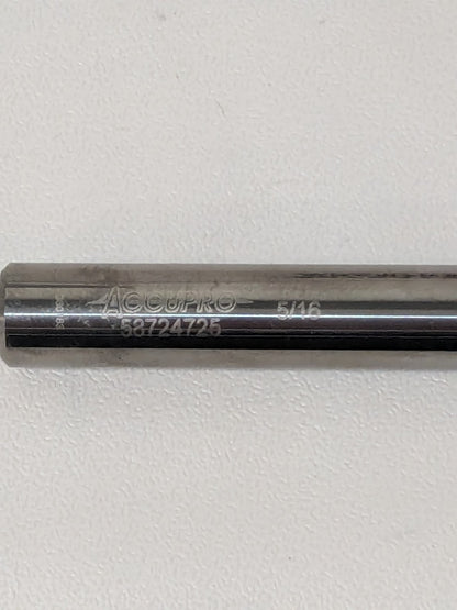 ACCUPRO End Mill: 5/16" Dia, 5/8" LOC, 4 Flute, Solid Carbide 58724725
