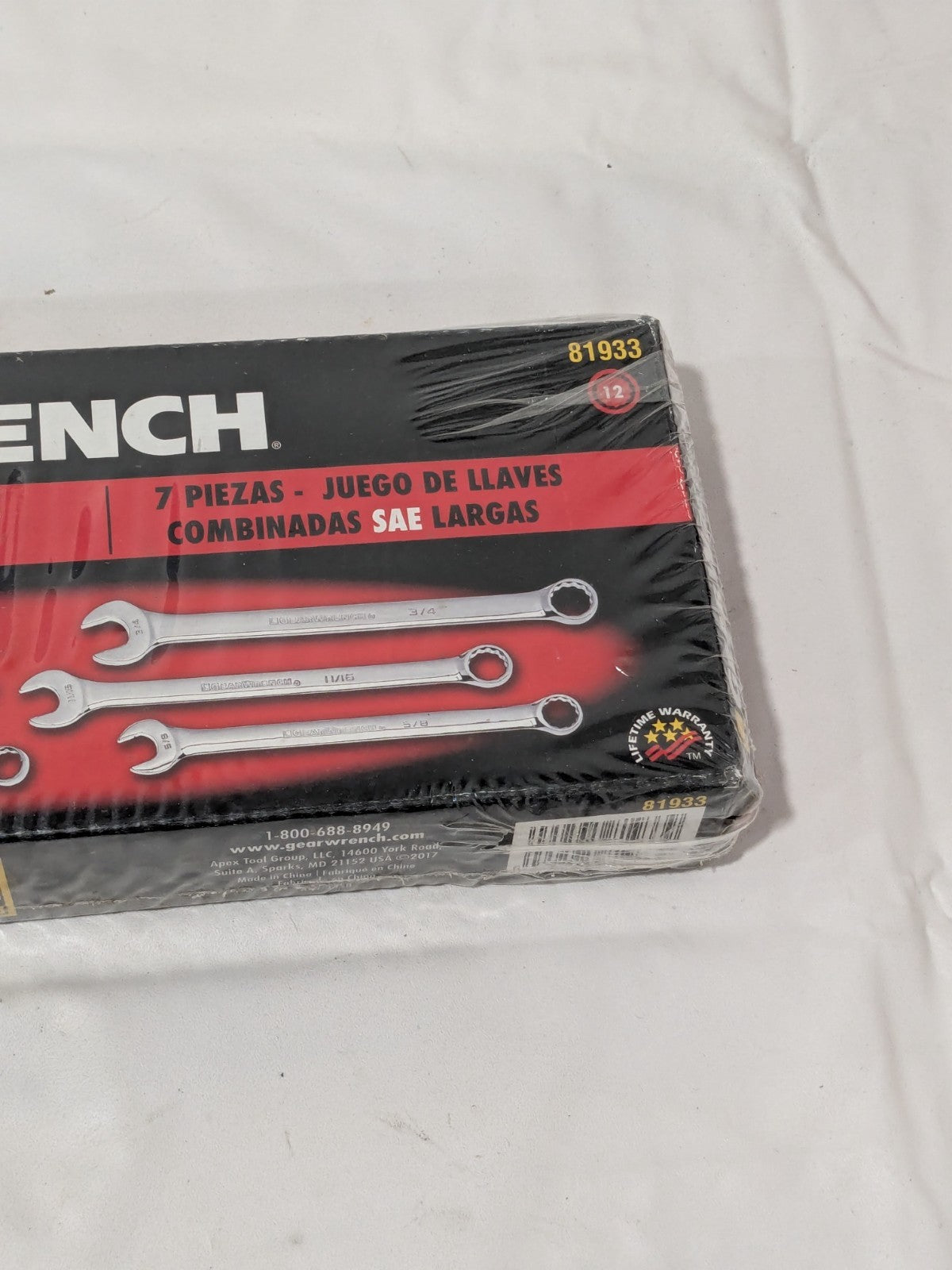 GEARWRENCH Combination Wrench Set: 7 Pc, 3/8 to 3/4" Wrench 81933