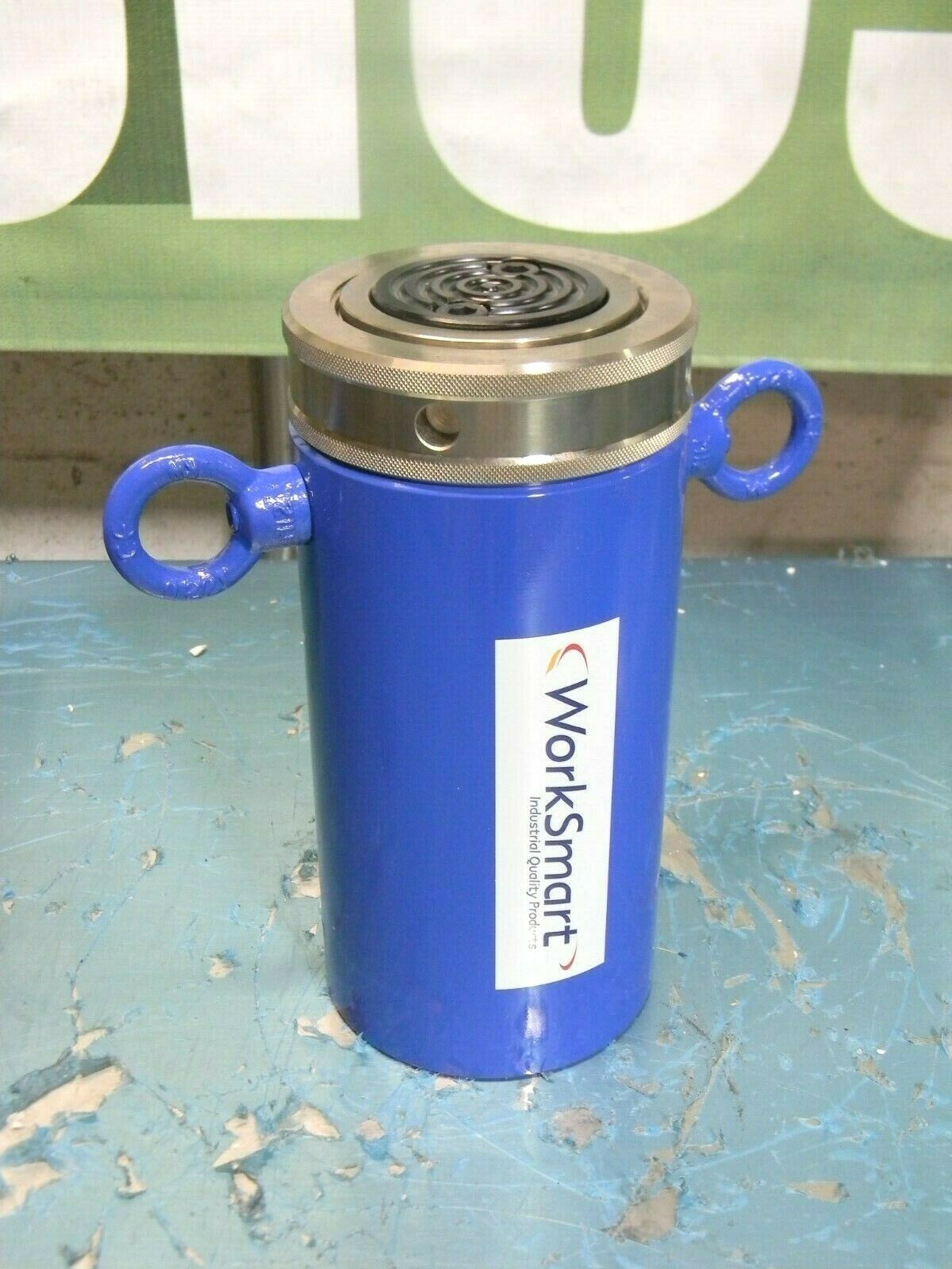 WorkSmart Hydraulic Lock Nut Cylinder 55 Ton Capacity 6" Stroke 10,000 PSI