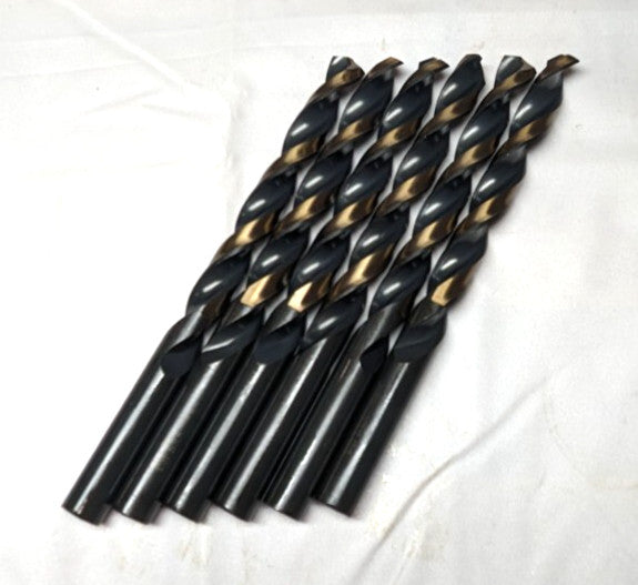 TRIUMPH 25/64" HSS Drill Bits 135deg SP Black & Bronze Oxide T1HD  *6 PACK*
