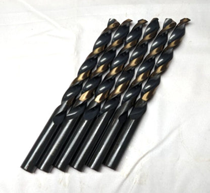 TRIUMPH 25/64" HSS Drill Bits 135deg SP Black & Bronze Oxide T1HD  *6 PACK*