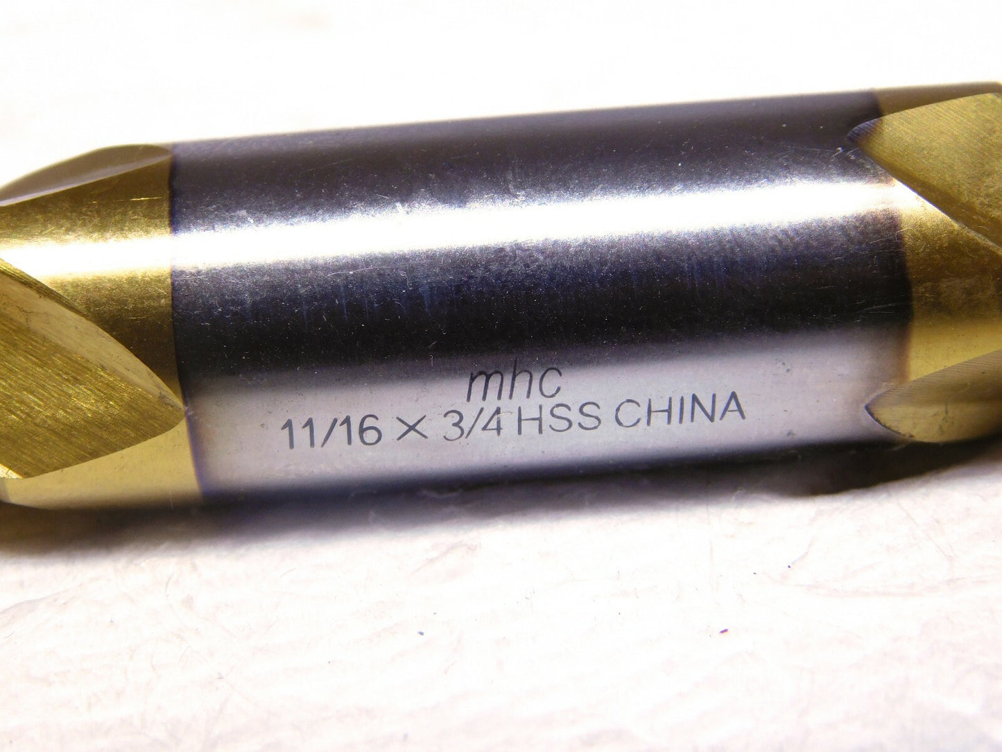 Interstate HSS Sq Dbl End Mill 11/16 Dia 4Fl 1-5/8 LOC 5-5/8 OAL 63325146