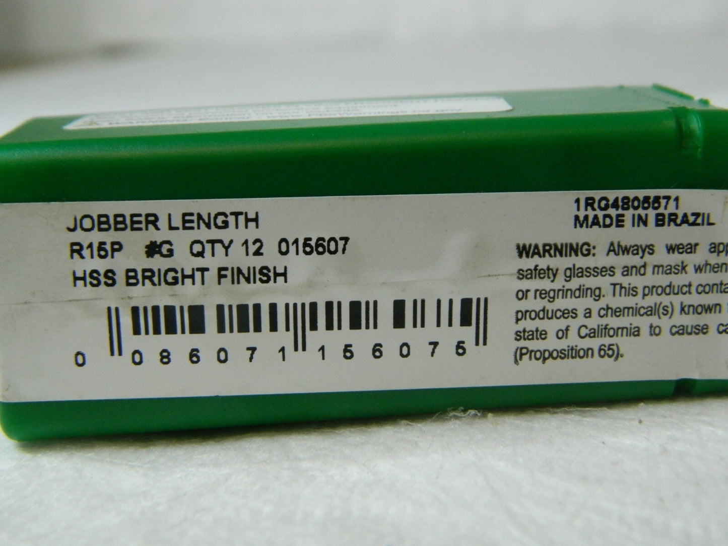 Precision Twist Drill HSS Jobber Drill Letter G 118° 4-1/8" OAL Qty 12 0156