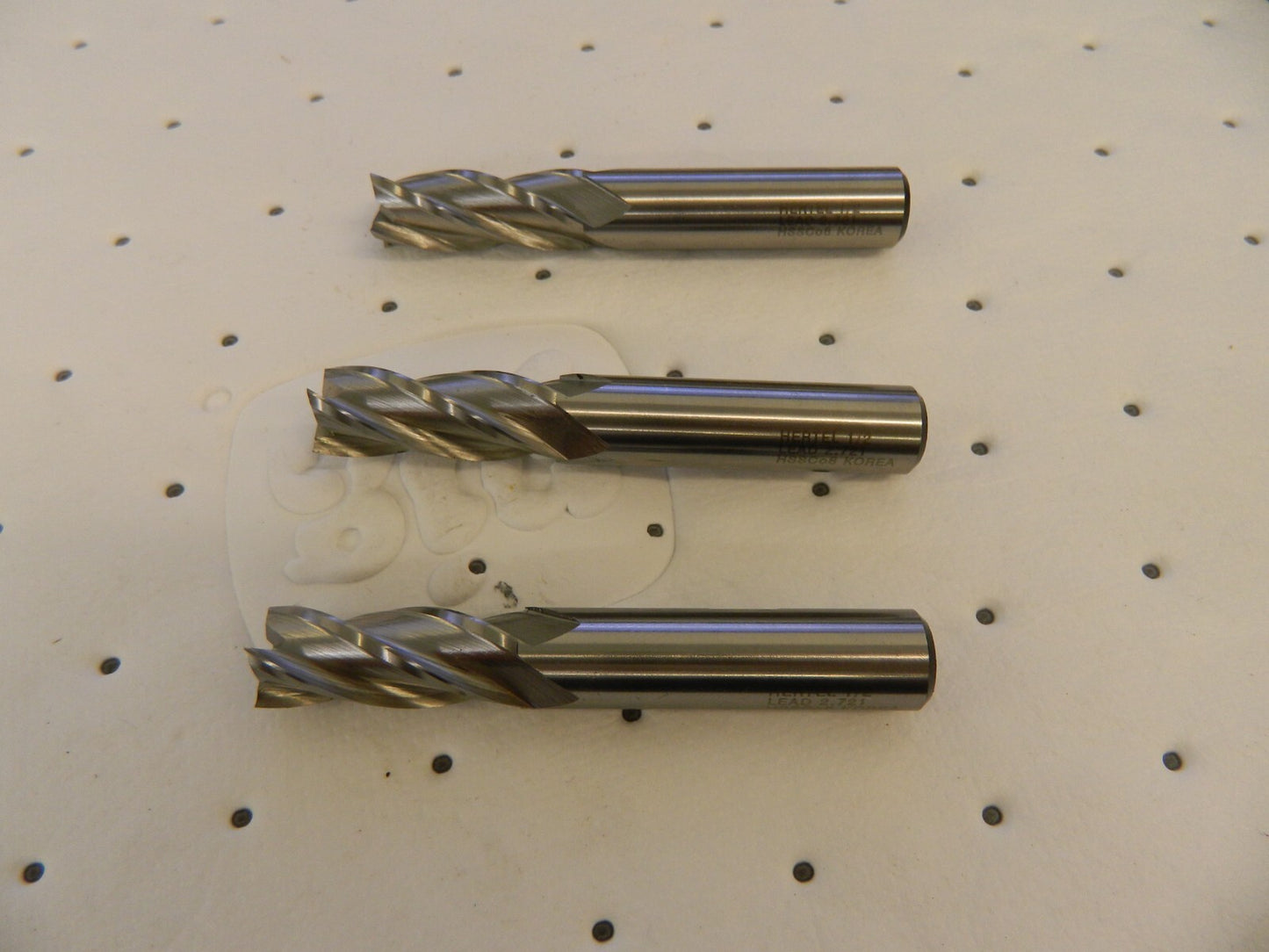 HERTEL Square End Mill qty3 : 1/2 Dia, 1-1/4 LOC, 4 Flutes, Cobalt E2039032