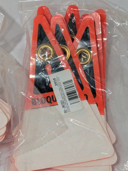 Lockout Tag: 7" H, 4" W, Unrippable Vinyl, "Danger" Qty 50 CU-307221 SPANISH