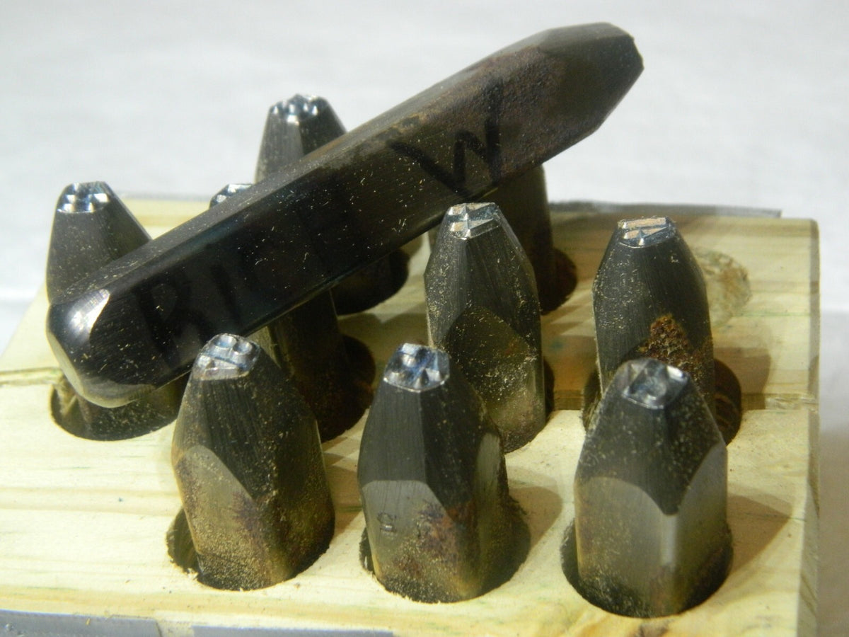 C.H. Hanson 10 Piece 3/16" Character Steel Stamp Set Numbers 40-49 20984