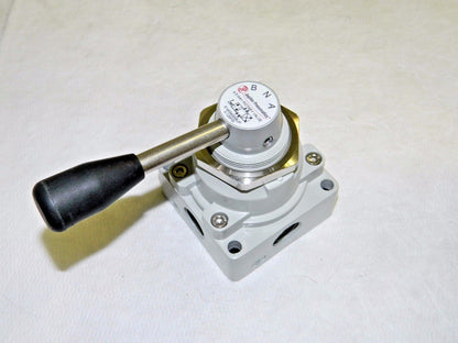 Jupiter Pneumatics 1/2" NPT 4/3 Way Rotary Valve  W/I Panel Nut 5140340005J