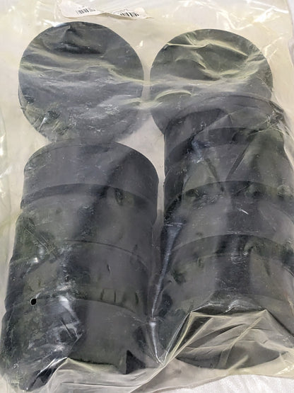 Rubber Bumpers 2-1/2" Diam., 1-1/8 Thread, 1" High Qty 20 RECRB-19-BKN