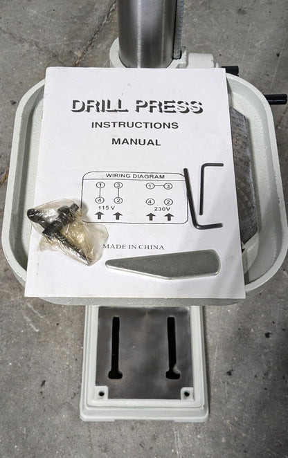 ENCO Drill Press  13.622" Swing  3/4HP  Step Pulley Drive 115V  Scratch &am