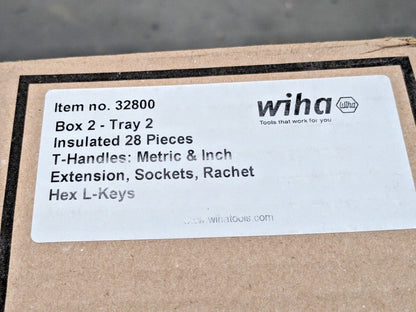 Wiha Tools 93 Insulated Master Tool Set w/ Rolling Tool Case 32801 INCOMPLETE