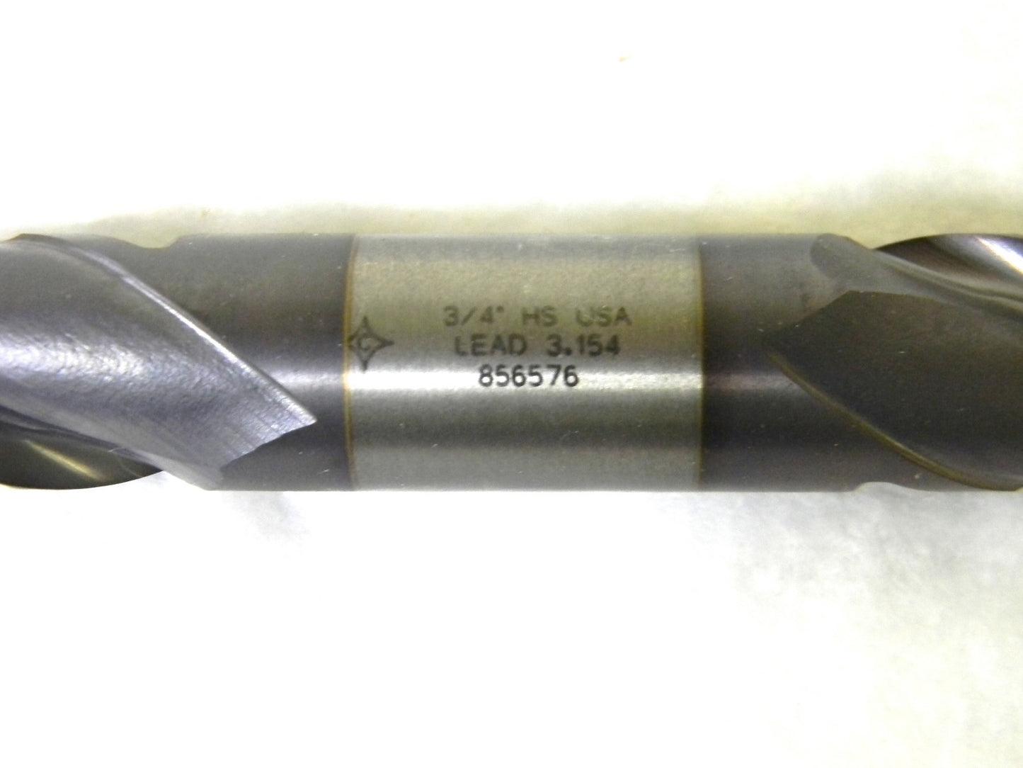 Cleveland HSS Center Cut Dbl End Mill 3/4 Dia 2Fl 3/4 Shank Dia TiCN C33571