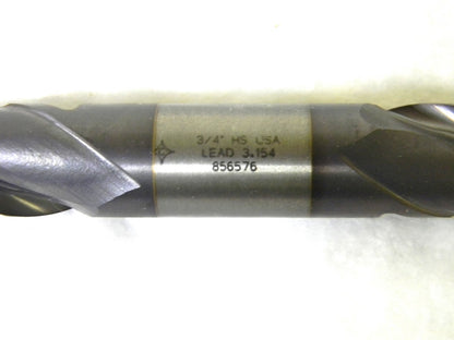 Cleveland HSS Center Cut Dbl End Mill 3/4 Dia 2Fl 3/4 Shank Dia TiCN C33571