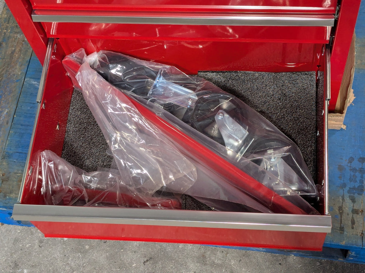 Proto Roller Cabinet Tool Box 11-Drawer 42" x 27" x 18" Steel Red