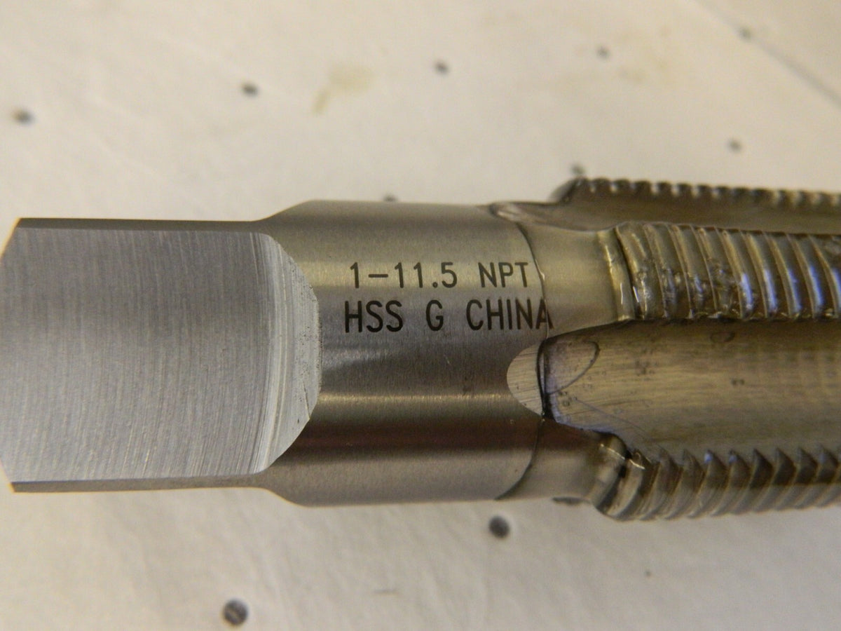 1 - 11-1/2 NPT, 5 Fl Bright Finish hss Interrupted Thread Pipe Tap 04663092