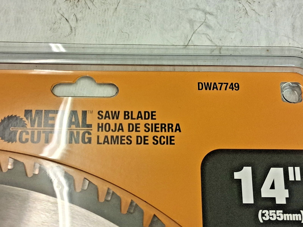 Dewalt Circular Saw Blade 14" Dia 90 Teeth .07 in Cut Wd 1" Arbor Size DWA7749