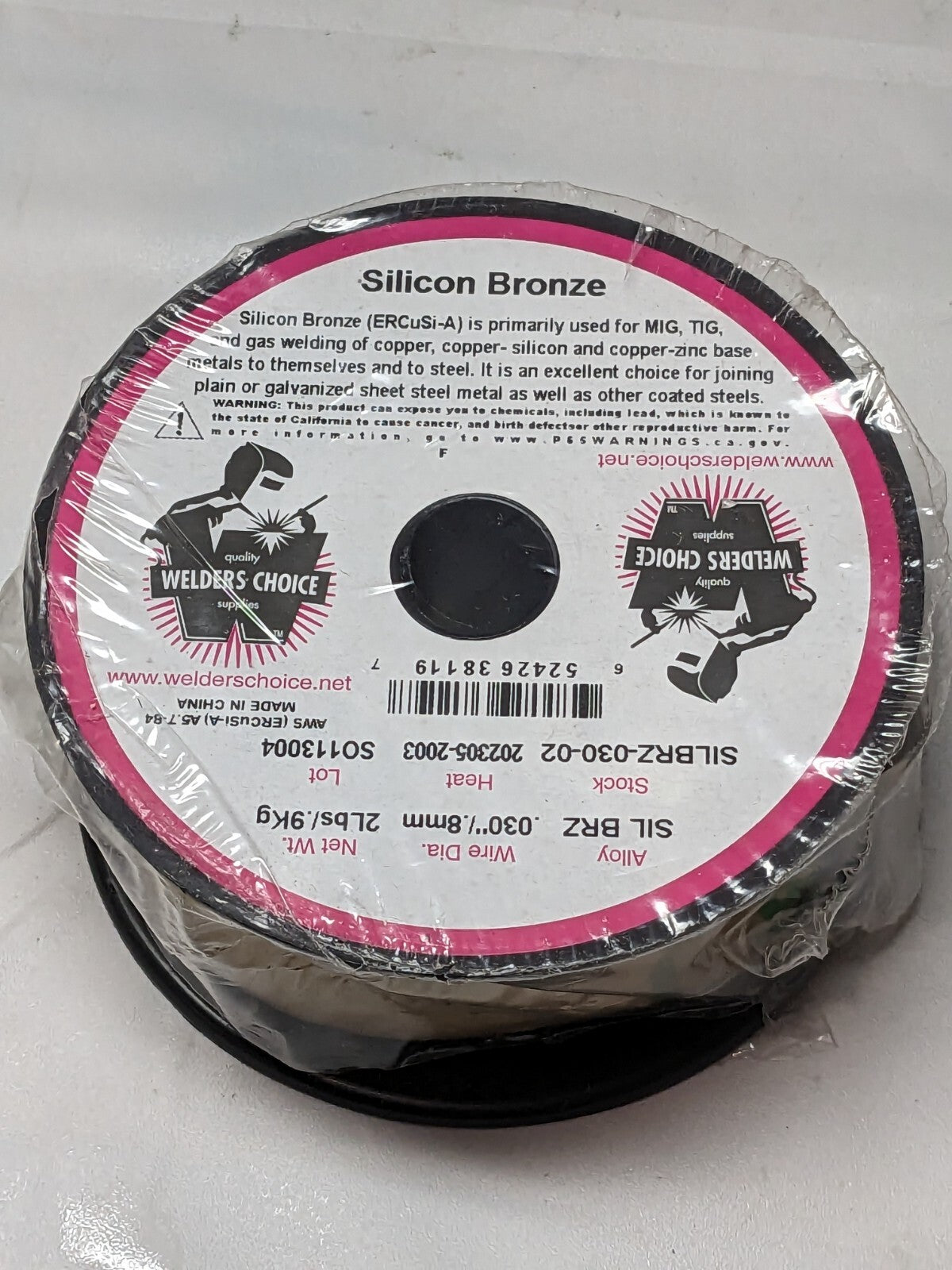 WELDER'S CHOICE MIG Welding Wire ERCuSi-A, 0.0300" Dia, Silicon Bronze